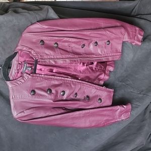 Torrid Magenta Faux Leather Jacket